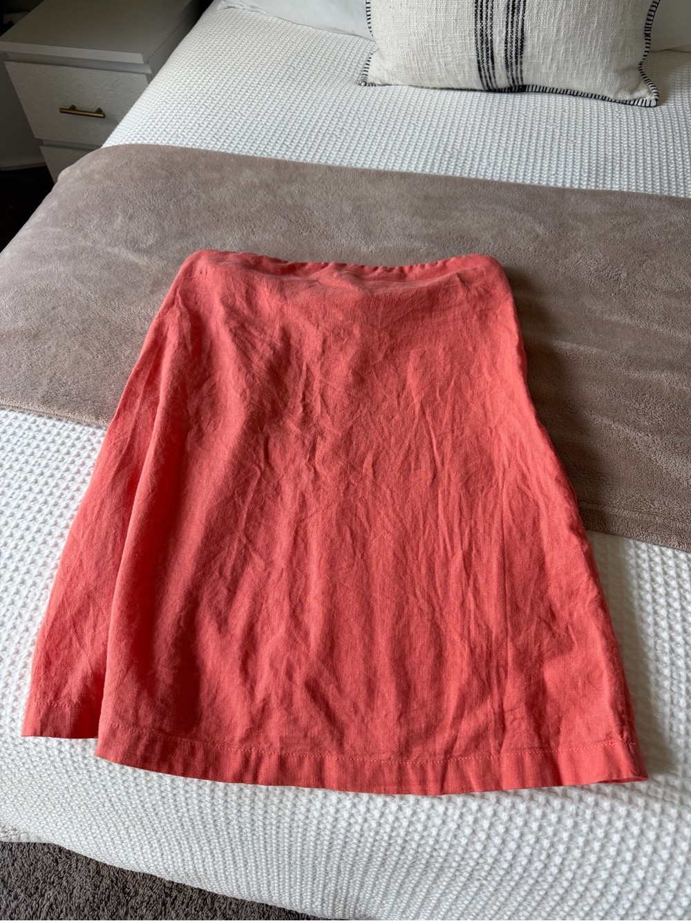 Free People Strapless Coral Mini Dress - Picture 2 of 3